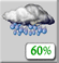 Friday: Rain showers likely. Mostly cloudy, with a high near 48. Chance of precipitation is 60%. Friday: Rain Showers Likely